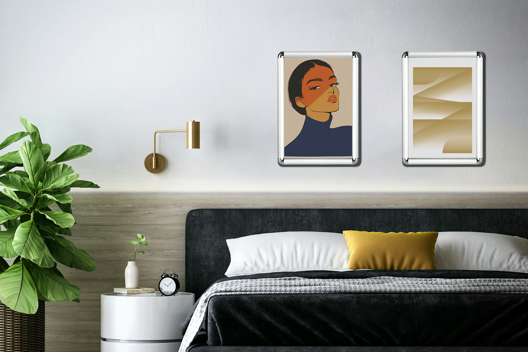Create a fashionable home wall that "breathes" using Snap Frames
