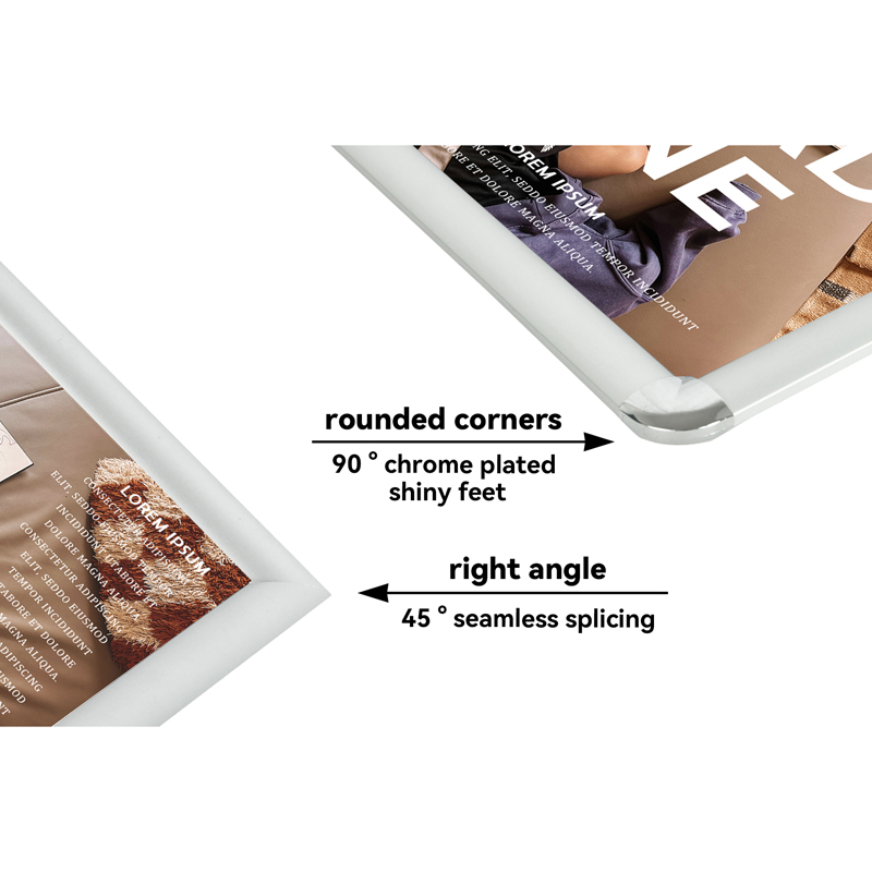 Rounded Corner Snap Frames 25mm Profile