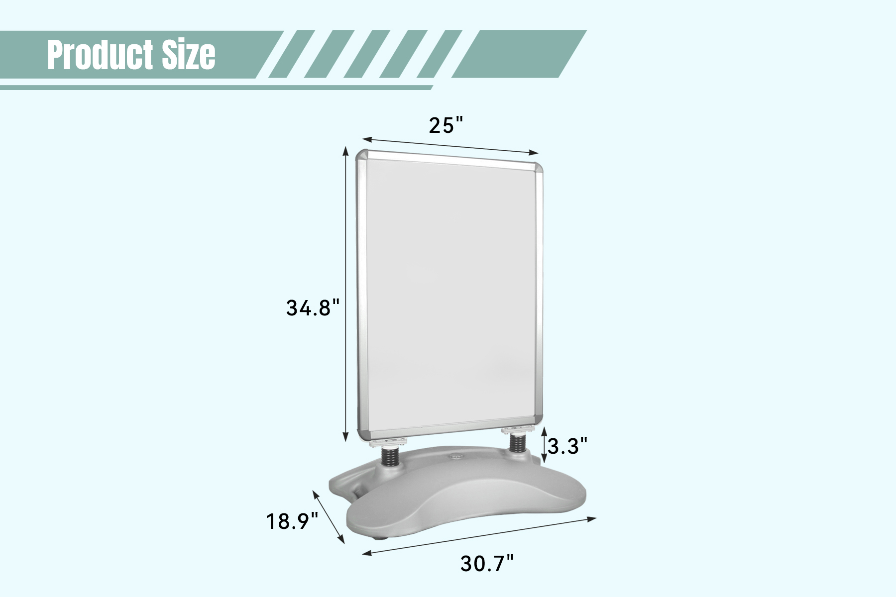 Water-filled Poster Stand