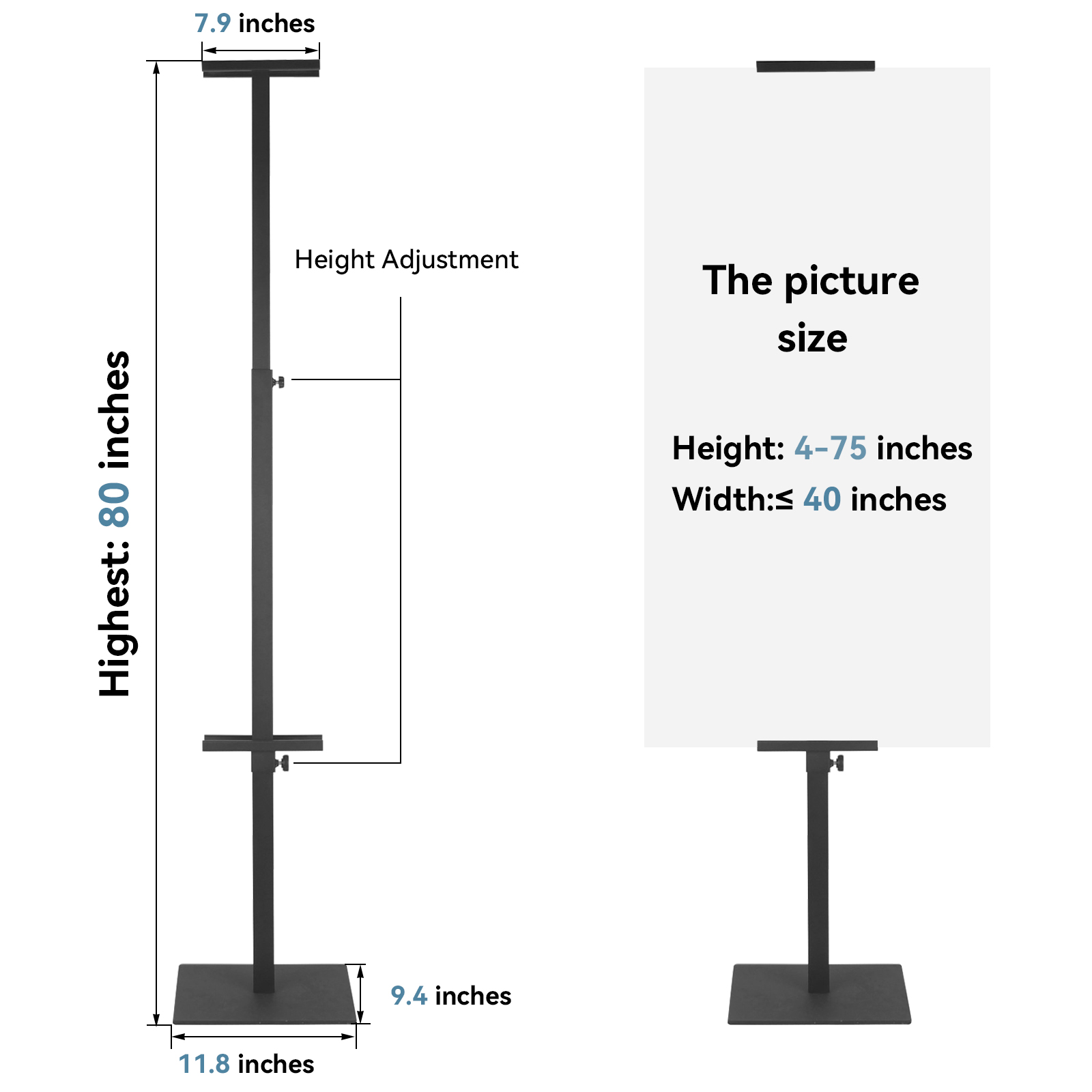 Single-pole Poster Stand
