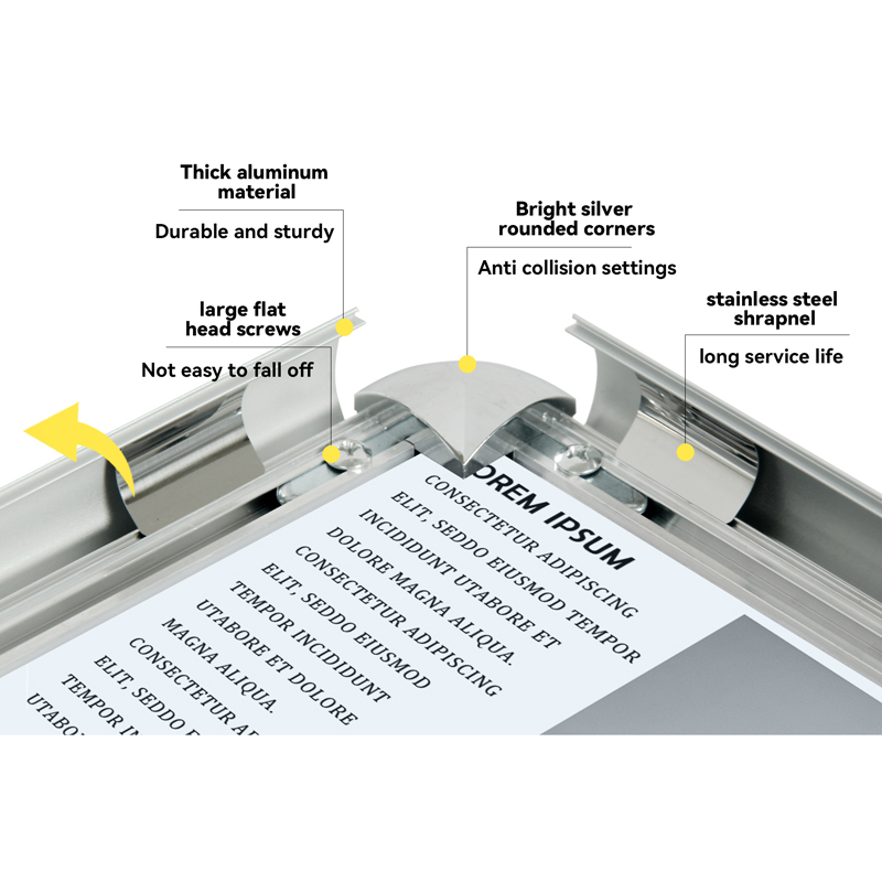 Rounded Corner Snap Frames 25mm Profile
