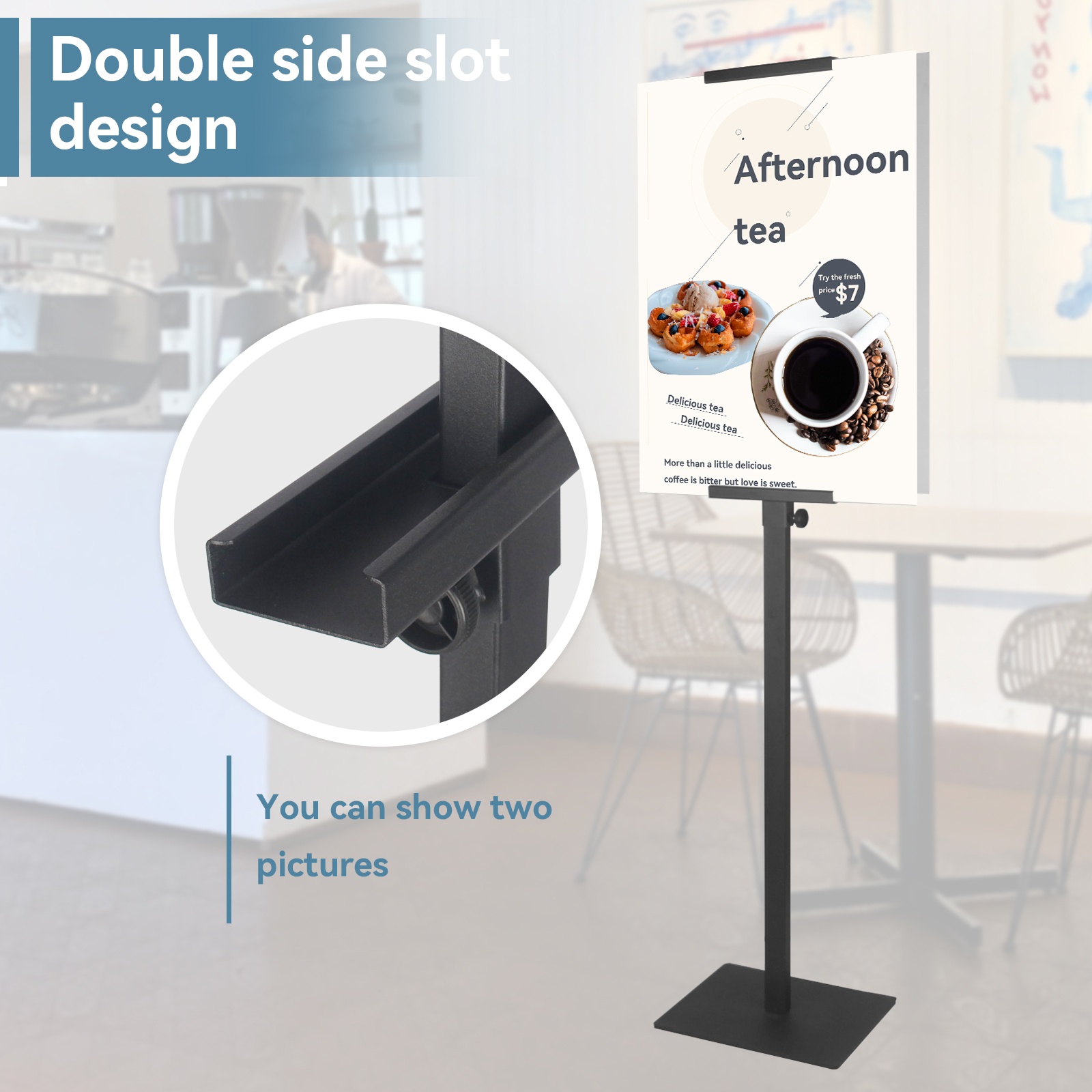 Single-pole Poster Stand