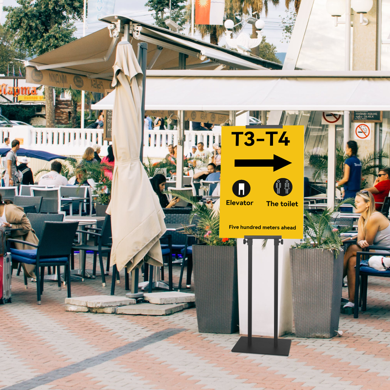 Double-pole Poster Stand