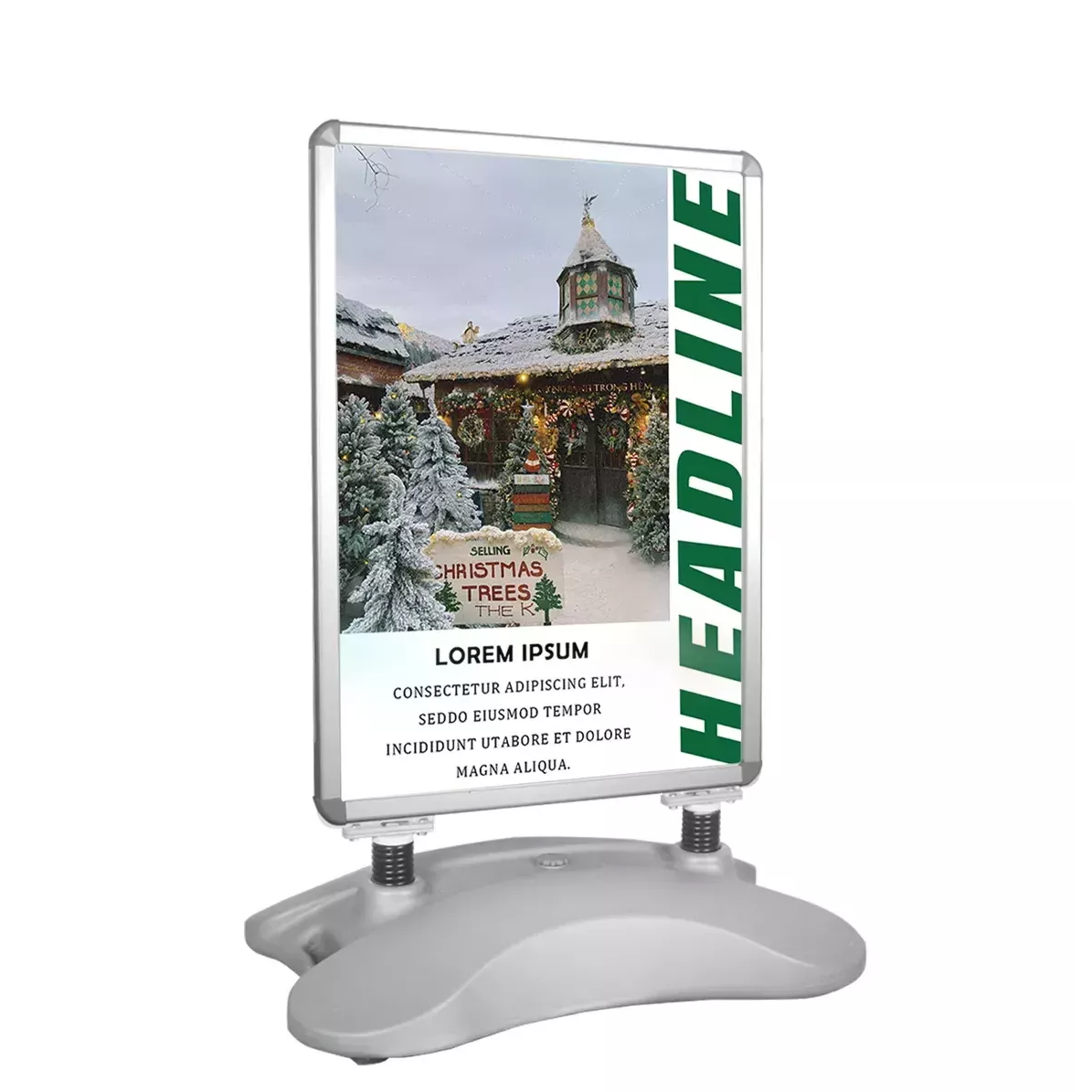 Water-filled Poster Stand