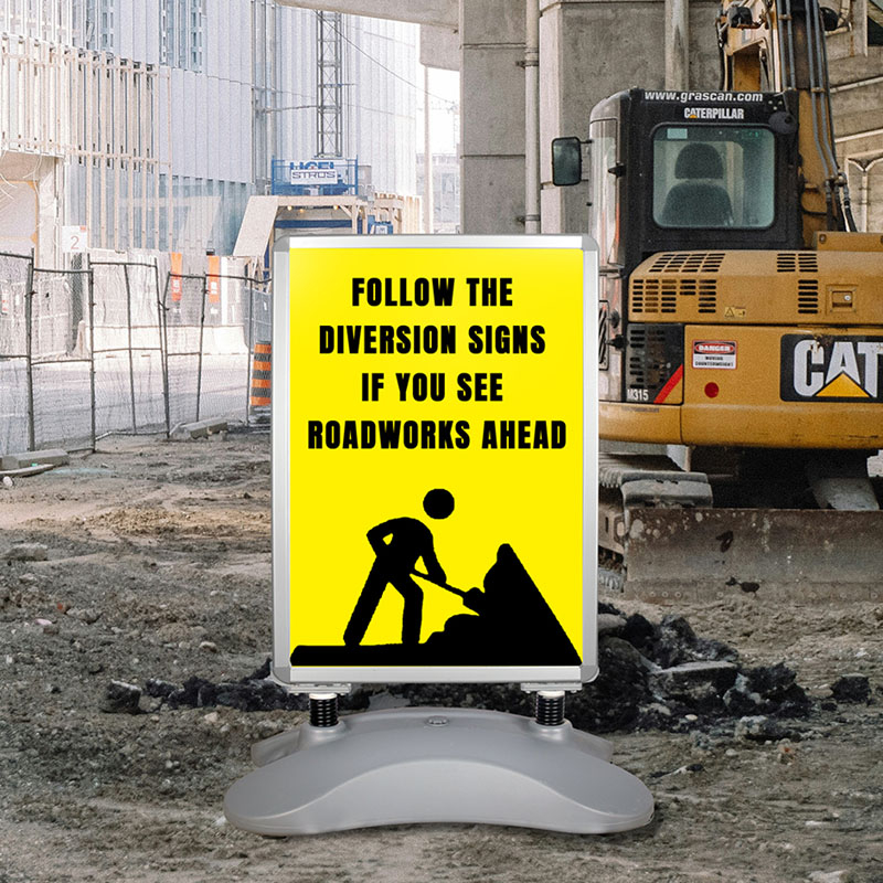 Water-filled Poster Stand