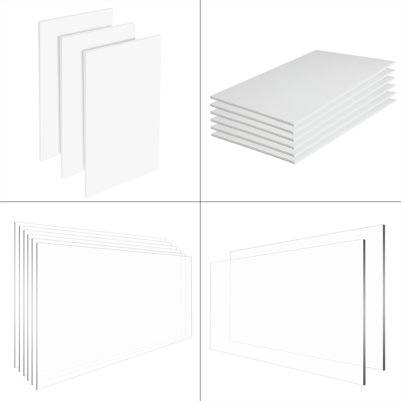 Five Advertising Boards Showdown: Foam Board, Plexiglass Panels, PS Organic Glass Board, Corrugated Board, Acrylic Sheet – Which Is Your Best Choice?