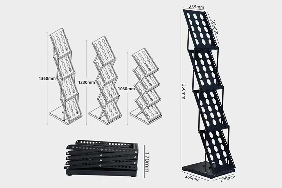 A4 Iron Foldable Document Rack