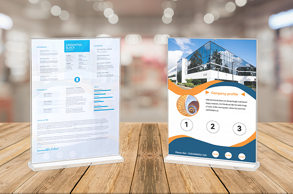 Professional Display Made Easy with Our Acrylic Tabletop Sign Holders