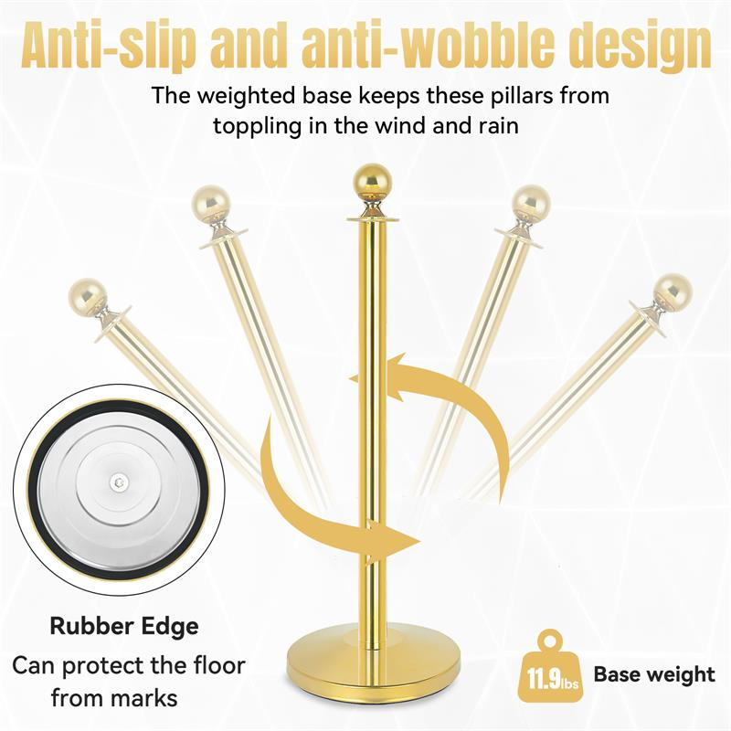 Gold Stanchions