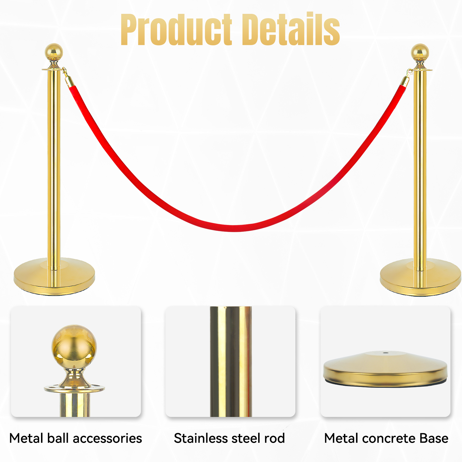 gold Stanchions