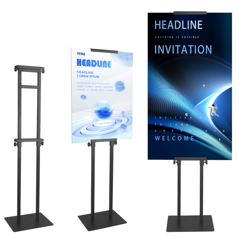 Double-pole Poster Stand