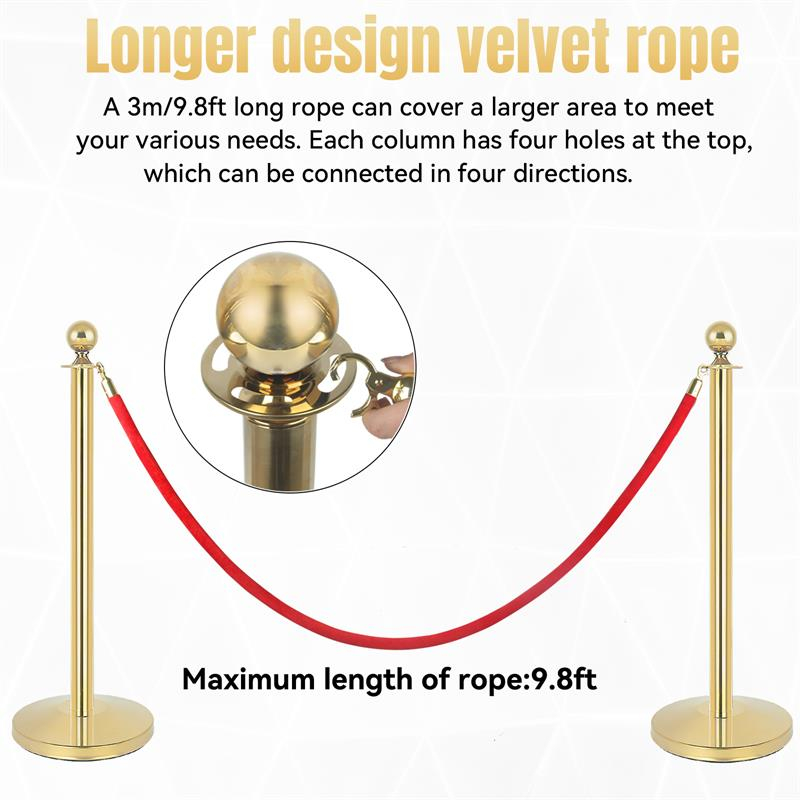 Gold Stanchions